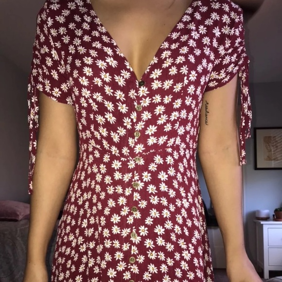 NEW Princess Polly Floral Button Front Mini Dress - Picture 6 of 7